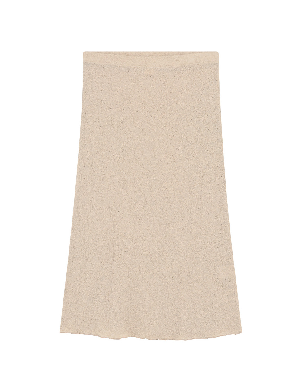 Nederdel med en lille trumpet-facon i bobble-uld 5503