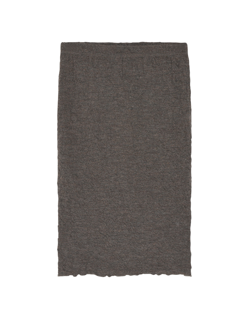 Klassisk nederdel i bobbel-uld 5501 i basis farver