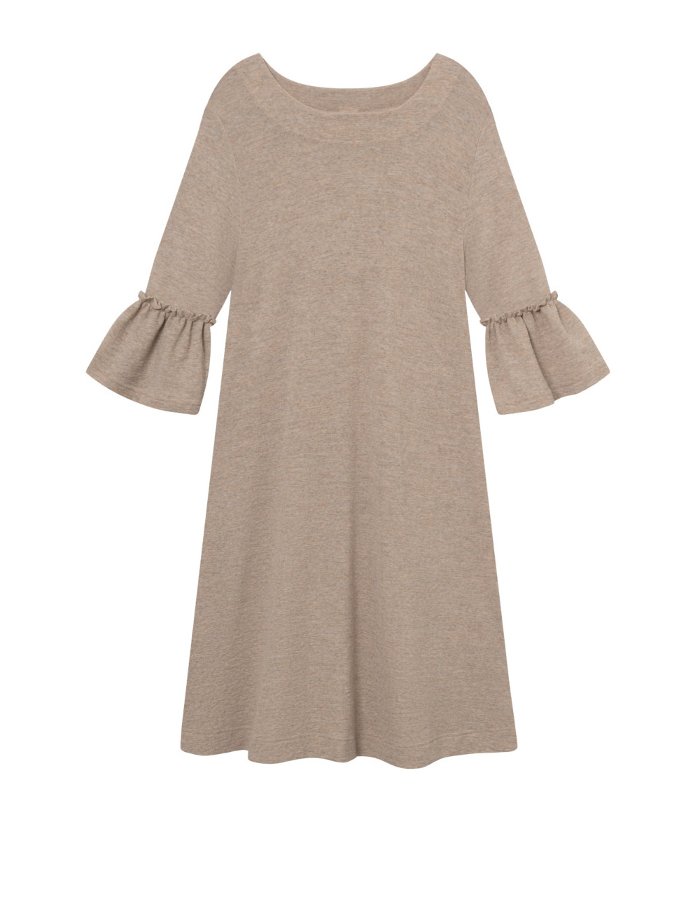 Merino kjole med barok stil 7030 i basis farver