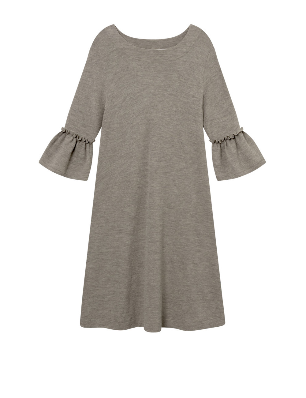 Merino kjole med barok stil 7030 i basis farver