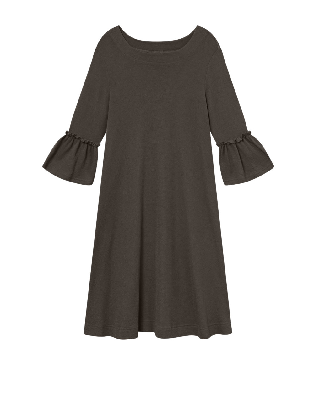 Merino kjole med barok stil 7030 i basis farver