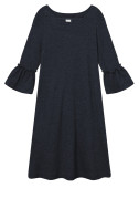 Merino kjole med barok stil 7030 i basis farver