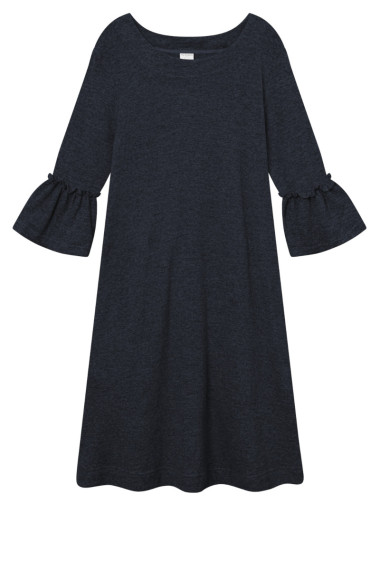 Merino kjole med barok stil 7030 i basis farver