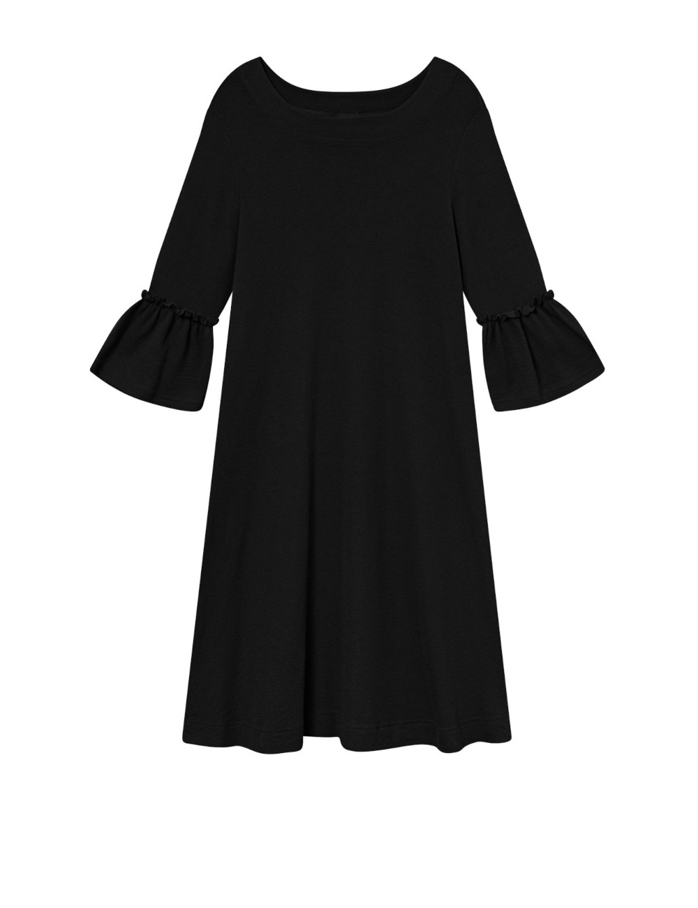 Merino kjole med barok stil 7030 i basis farver