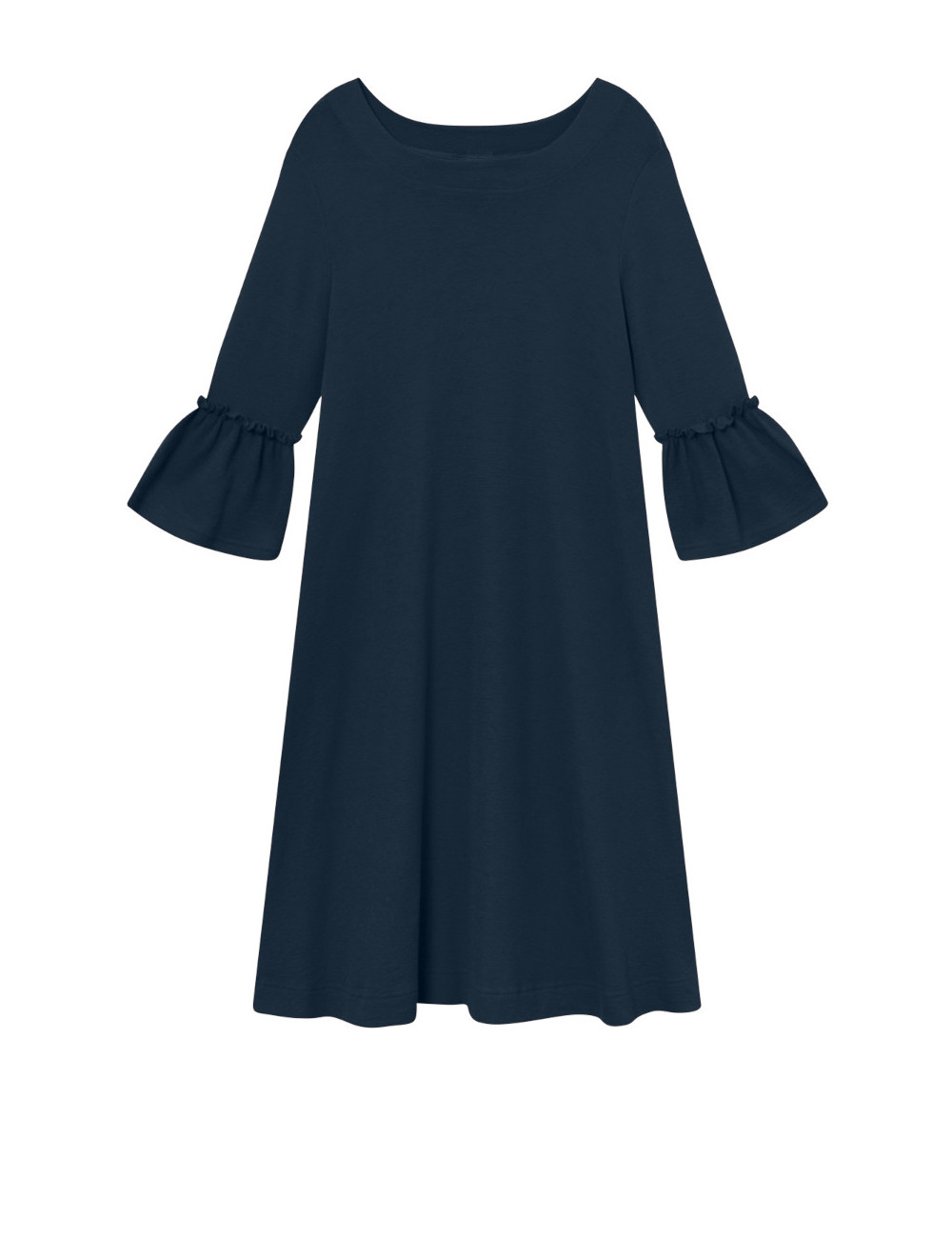 Merino kjole med barok stil 7030 i farver