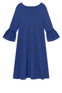 Merino kjole med barok stil 7030 i farver