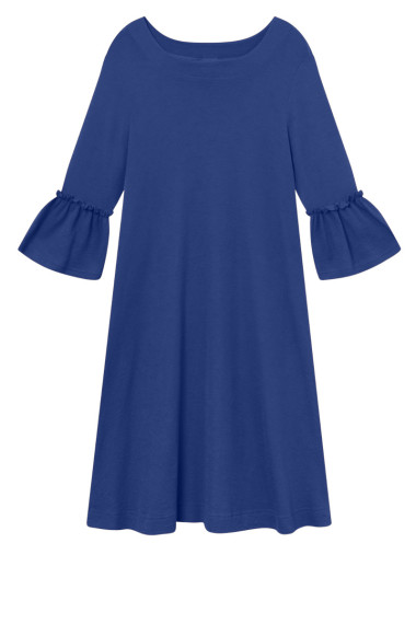 Merino kjole med barok stil 7030 i farver