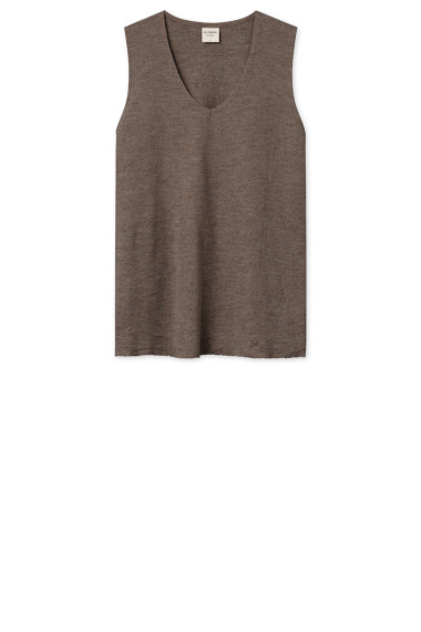 Merino uld vest med V-hals 2003 i basis farver