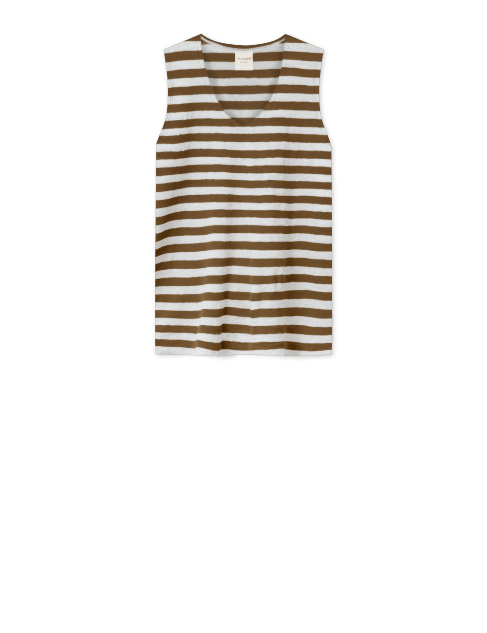 Merino uld vest med V-hals 2003 i striber