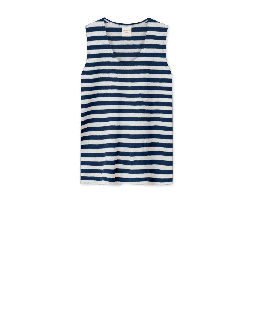 Merino uld vest med V-hals 2003 i striber