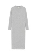 Lang kjole i merino bobbel uld 7503 i basis farver