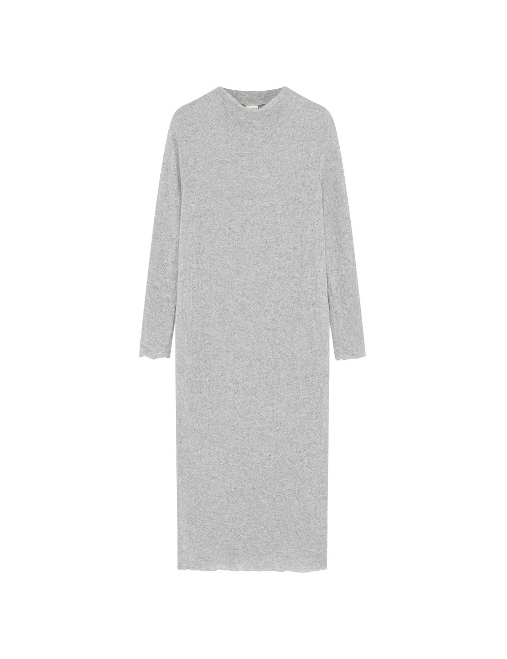 Lang kjole i merino bobbel uld 7503 i basis farver