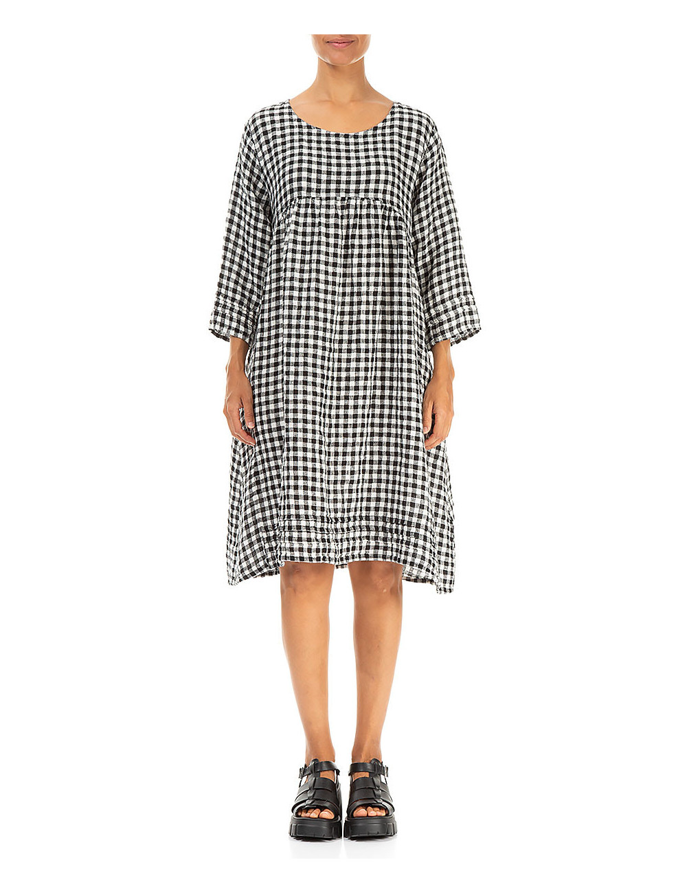 Ternet sommer kjole i 100% hør