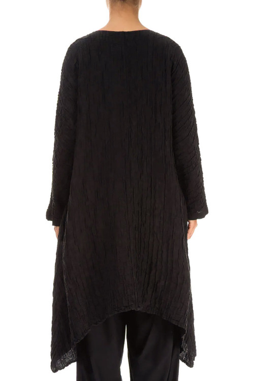 Lang cardigan med A-facon