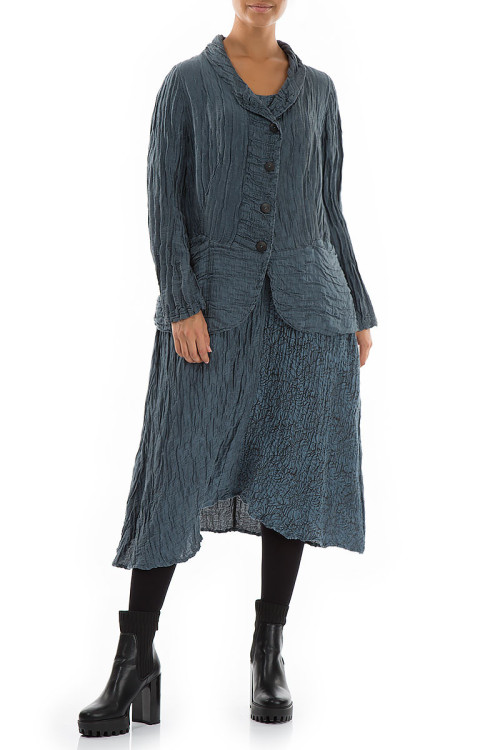 Elegant blazer-cardigan i hør og silke fra Grizas