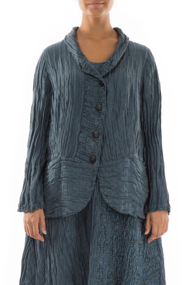 Elegant blazer-cardigan i hør og silke fra Grizas