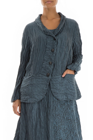 Elegant blazer-cardigan i hør og silke fra Grizas