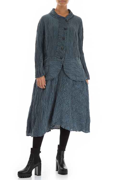 Elegant blazer-cardigan i hør og silke fra Grizas