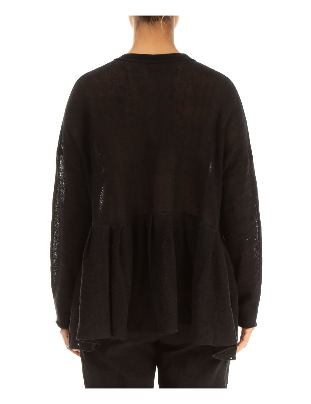 Strik cardigan i hør