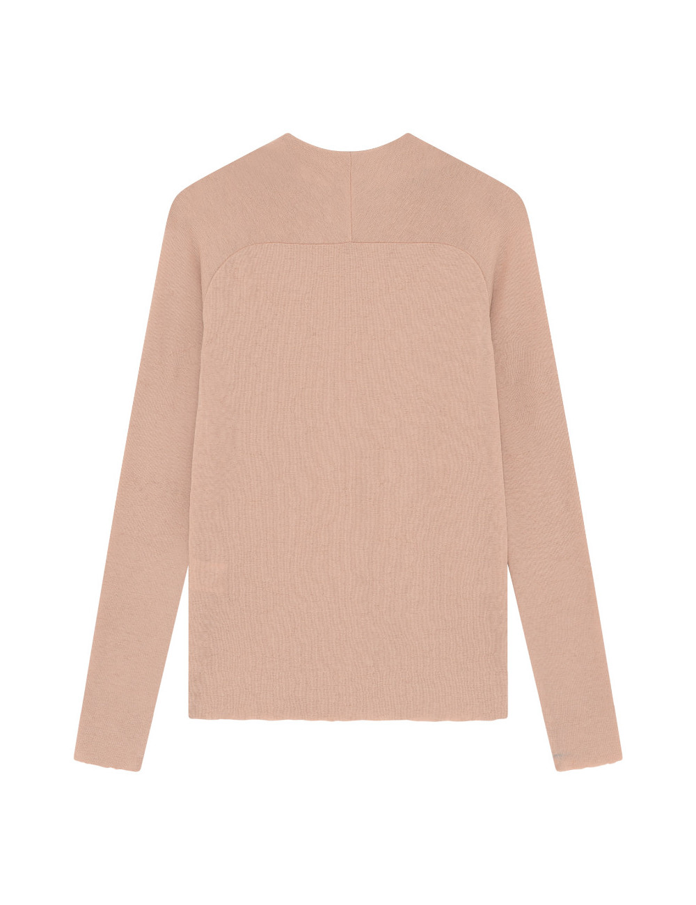 Merino uld bluse med buet rygsøm 4063 i farver