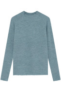 Merino uld bluse med buet rygsøm 4063 i farver