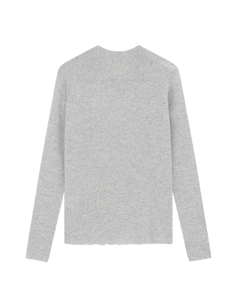 Merino uld bluse med buet rygsøm 4063 i basis farver