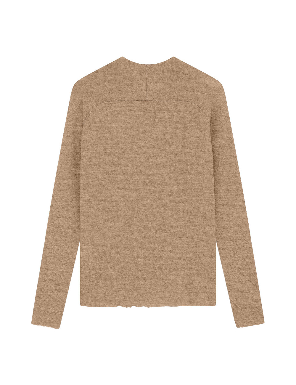 Merino uld bluse med buet rygsøm 4063 i basis farver