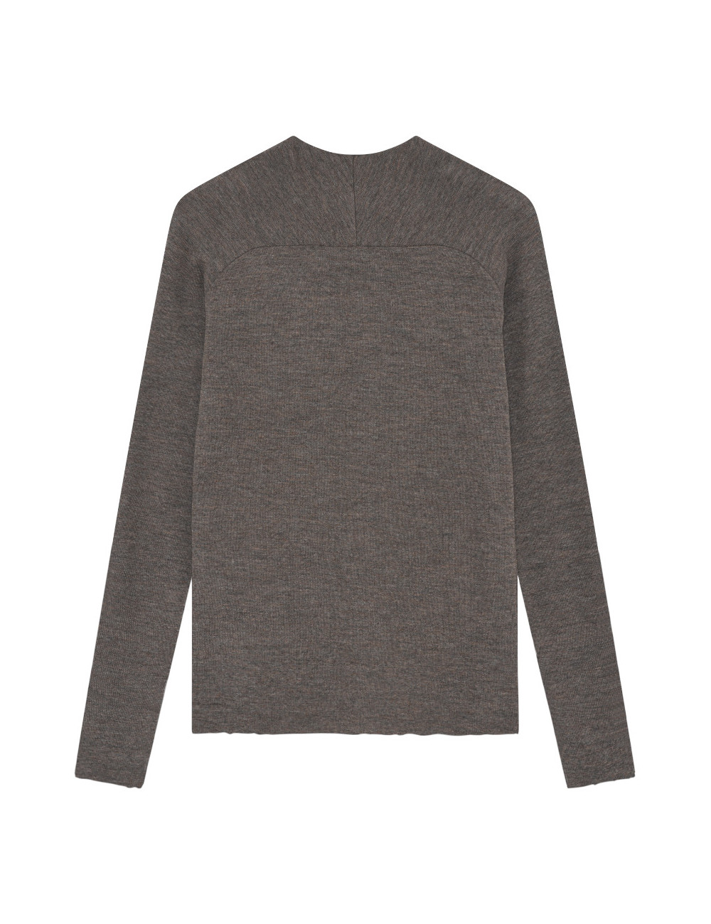Merino uld bluse med buet rygsøm 4063 i basis farver