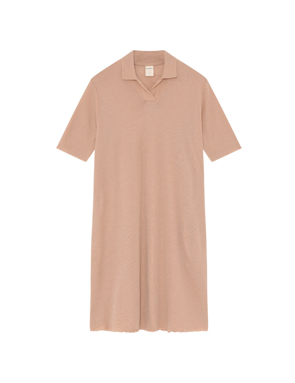 Skjorte kjole i merino uld 7038 i farver