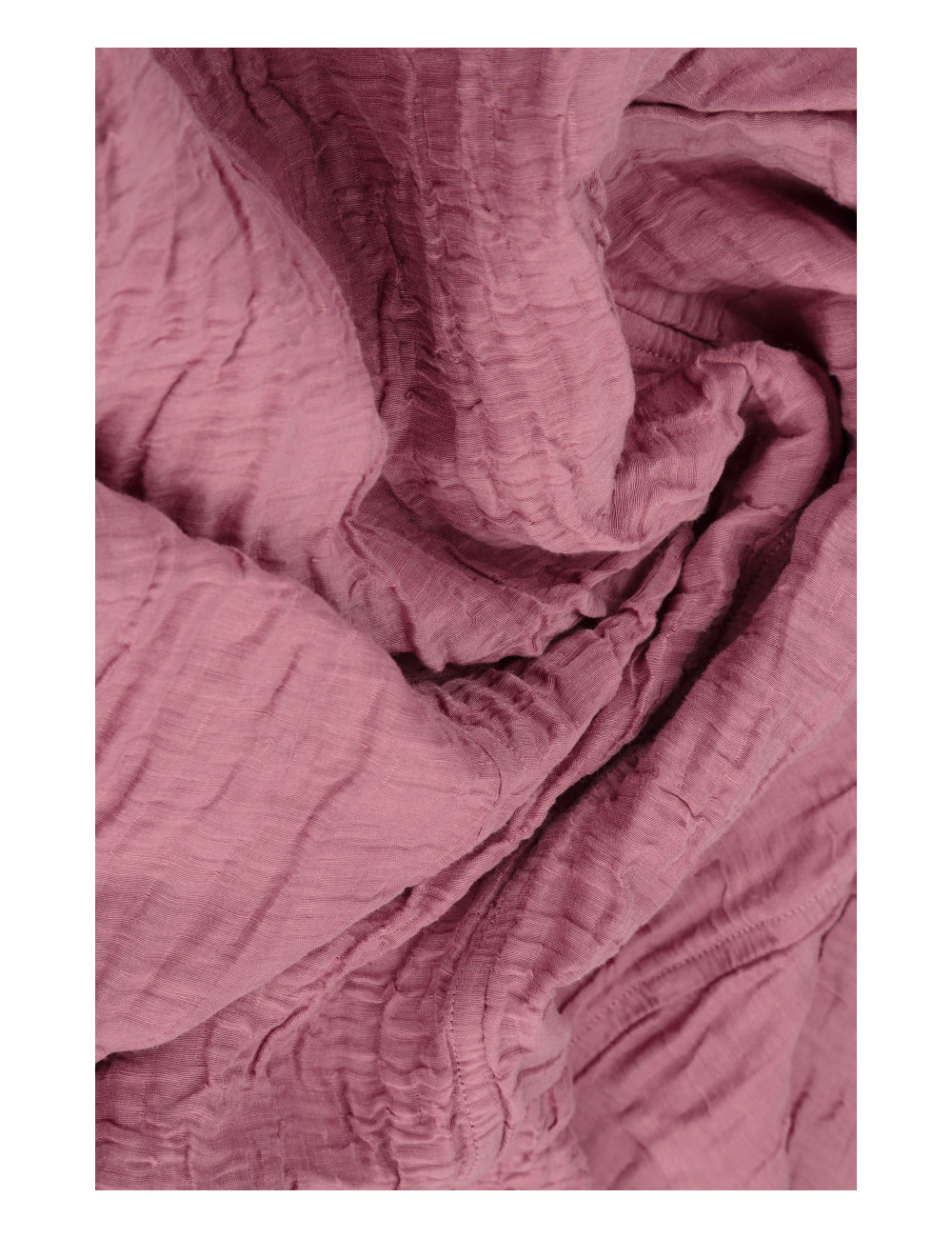 Kort cardigan i silke & hør blanding - violet rosa