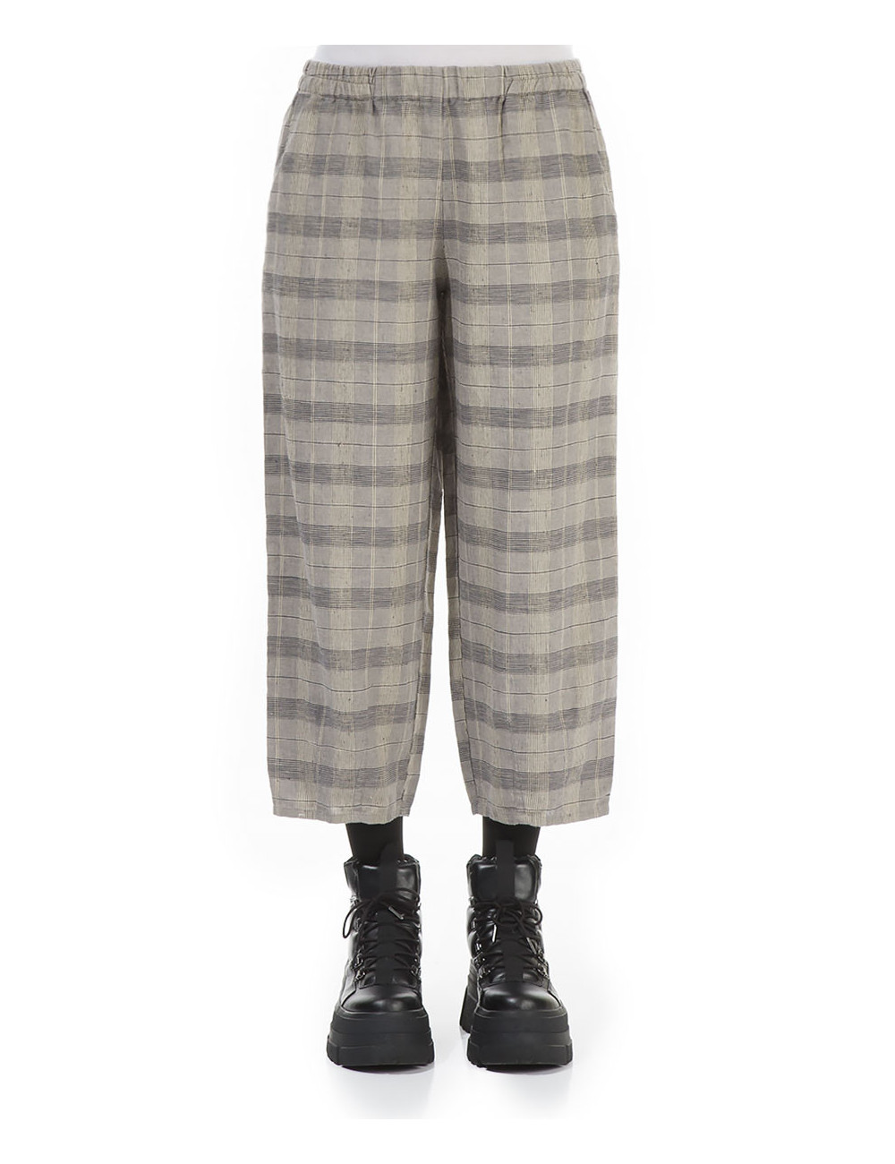 Ternet hør bukser i ballon-facon