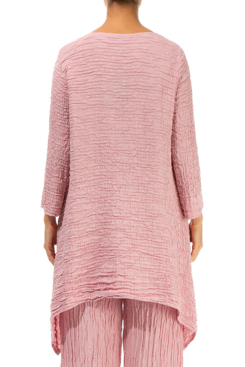 Klassisk tunika i silke - hør blanding