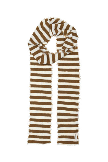 Langt merino uld tørklæde 1049 i striber