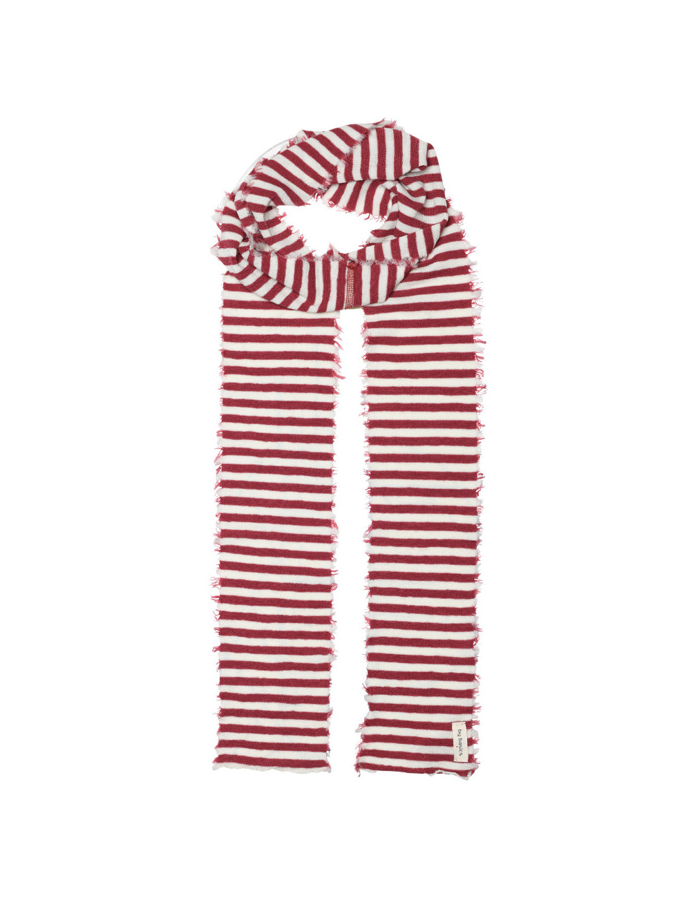 Langt merino uld tørklæde 1049 i striber
