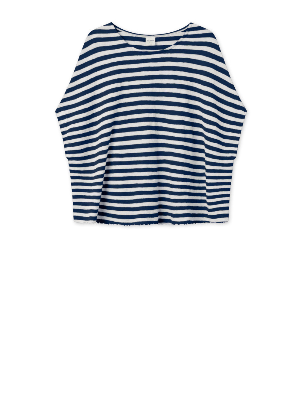 Poncho vest i merino uld 2004 i striber