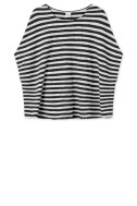 Poncho vest i merino uld 2004 i striber