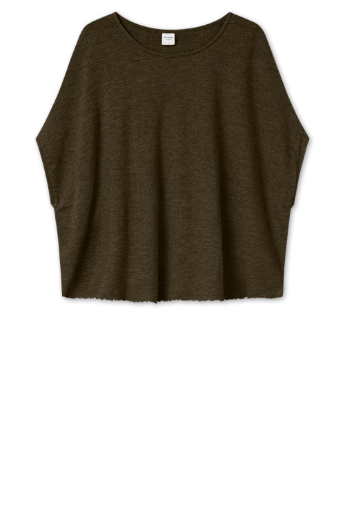 Poncho vest i merino uld 2004 i basis farver