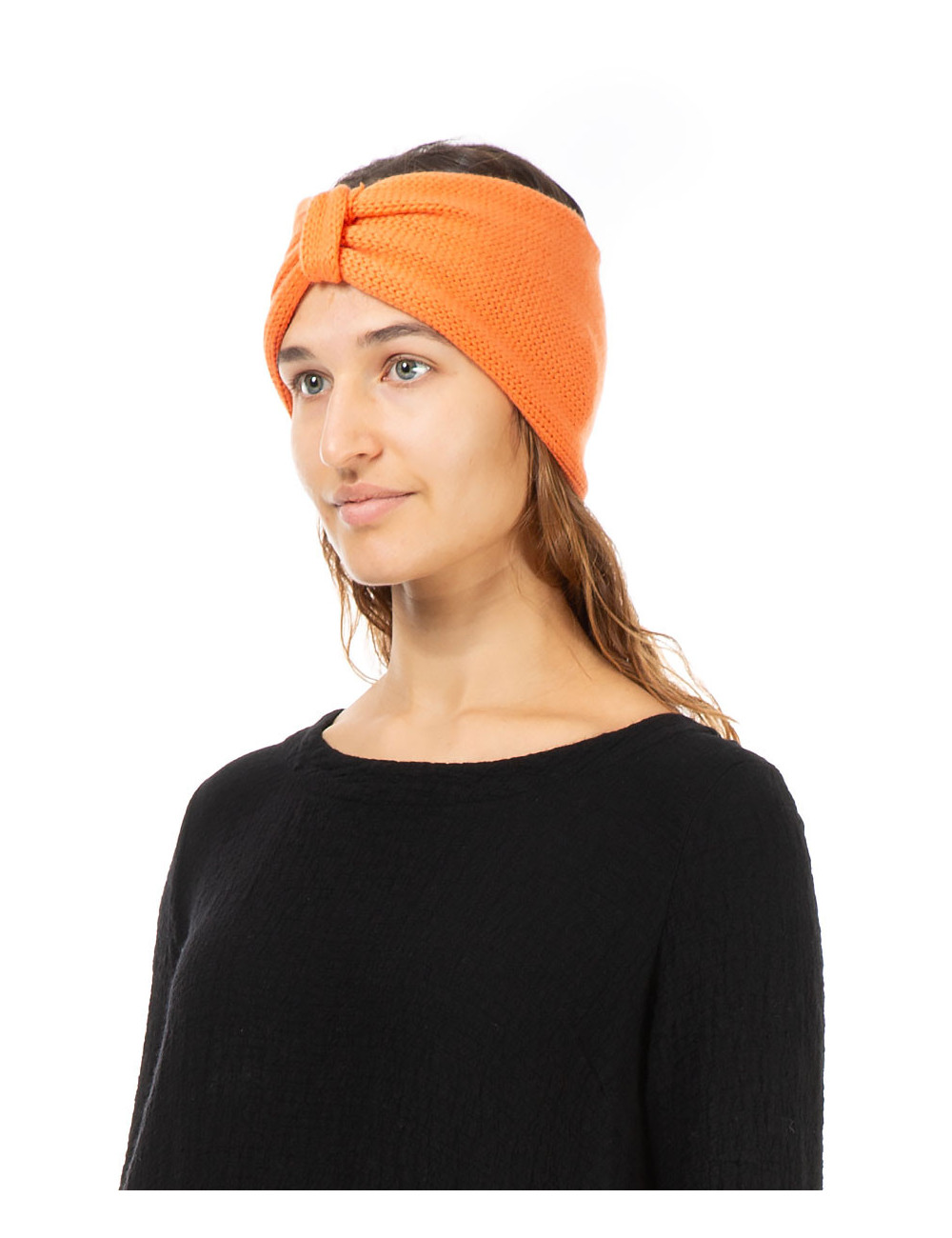 Pandebånd med sløjfe detalje i 100% kashmir