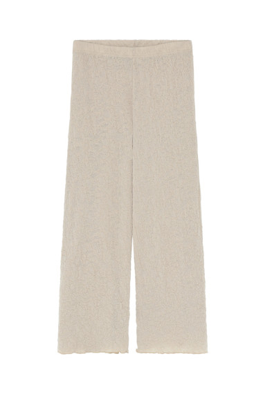 Brede bukser i merino bobbel uld 3501 i basis farver