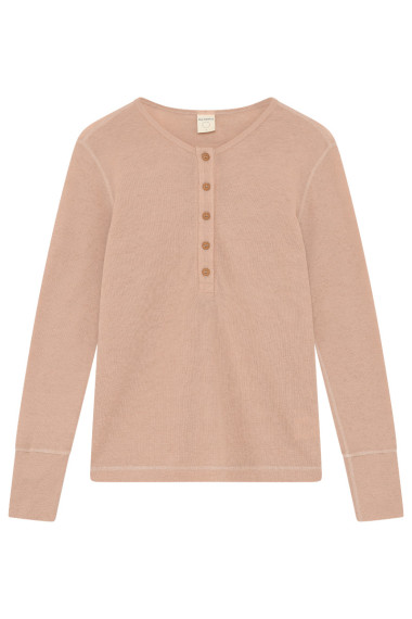 Merino uld bluse med knapper foran 4069 i farver