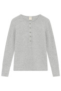 Merino uld bluse med knapper foran 4069 i basis farver