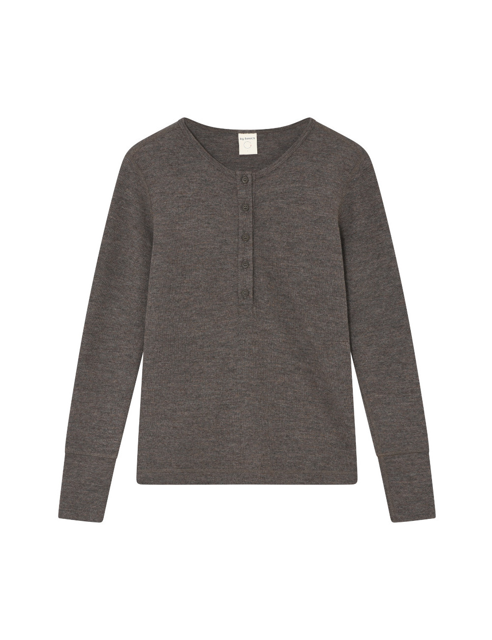 Merino uld bluse med knapper foran 4069 i basis farver