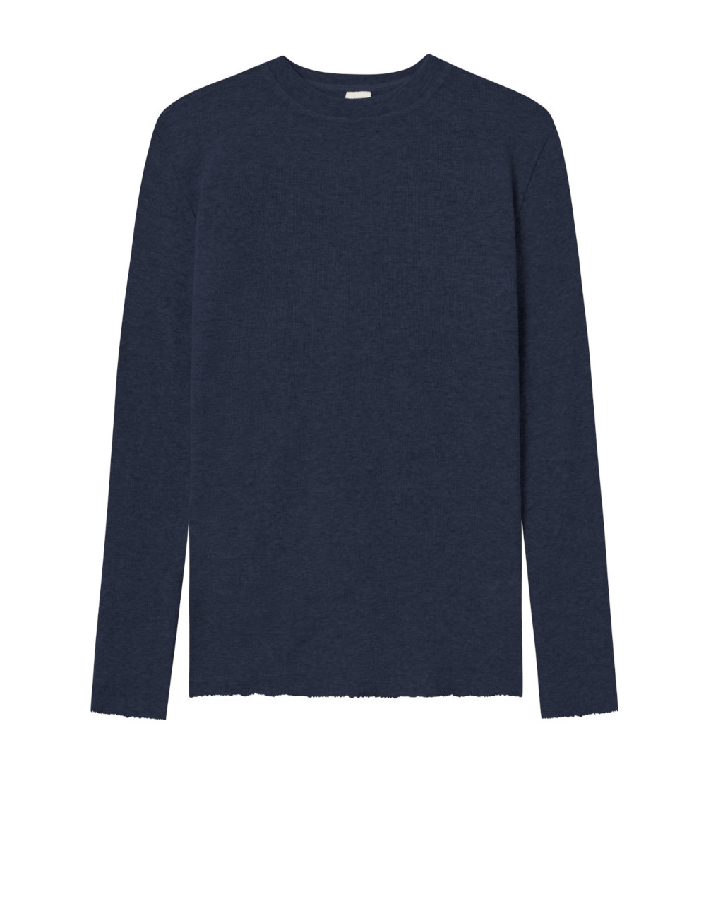 Langærmet trøje med høj halsudskæring 4044 i basis farver