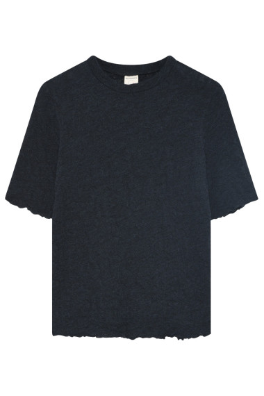 T-shirt i merino bobbel uld 4505 i basis farver