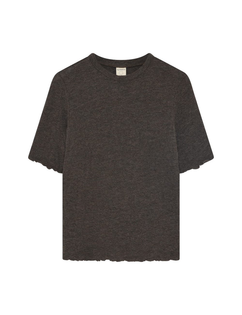 T-shirt i merino bobbel uld 4505 i basis farver