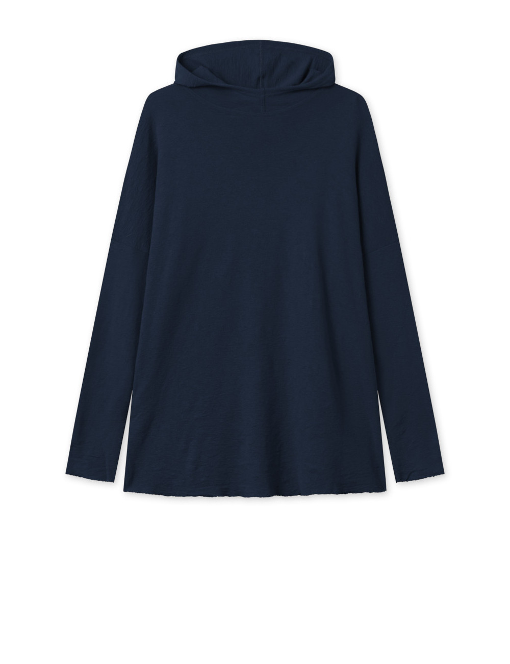 Rummelig merino uld bluse med hætte 4068 i basis farver
