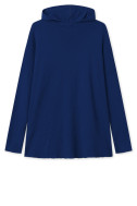 Rummelig merino uld bluse med hætte 4038 i farver