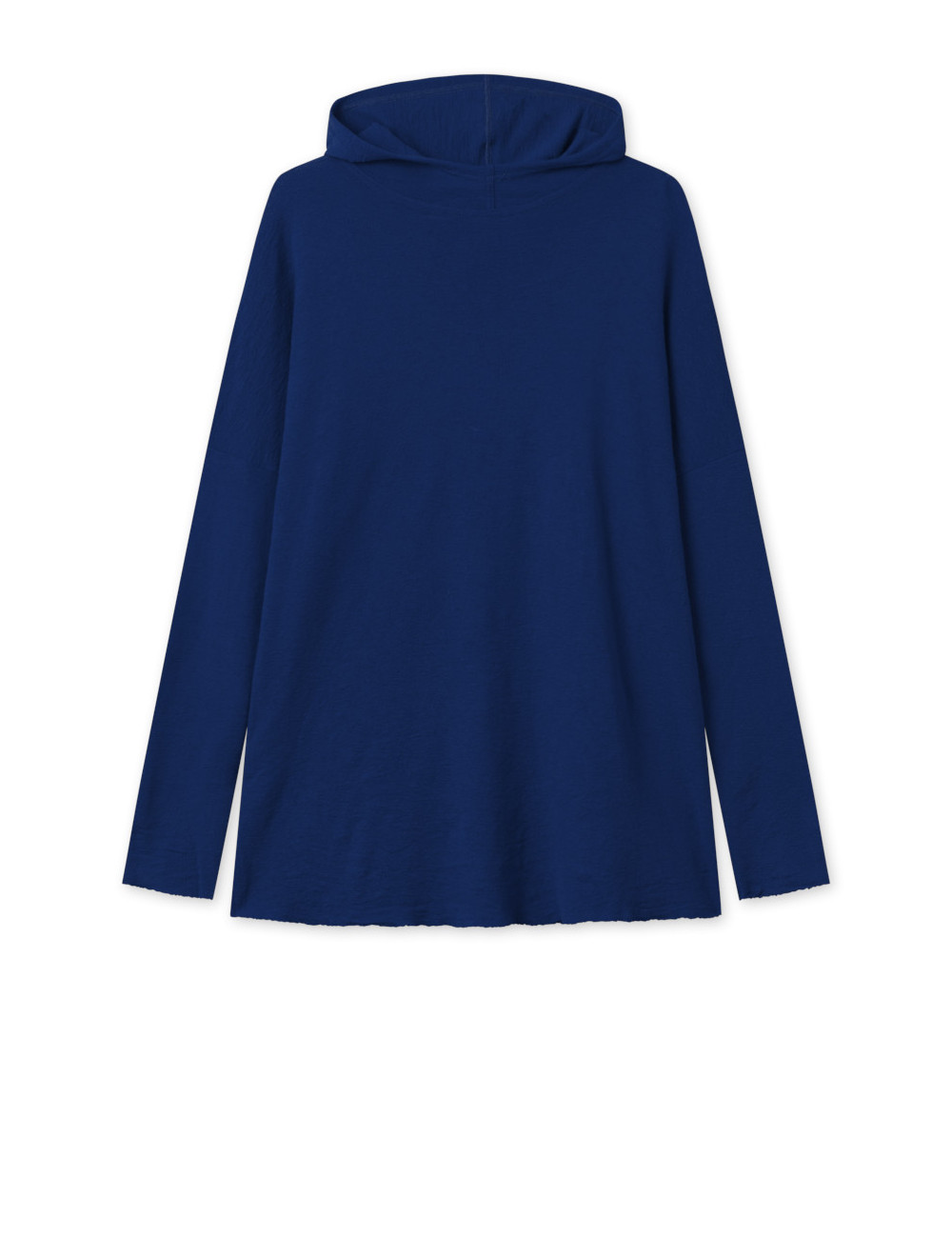 Rummelig merino uld bluse med hætte 4068 i farver