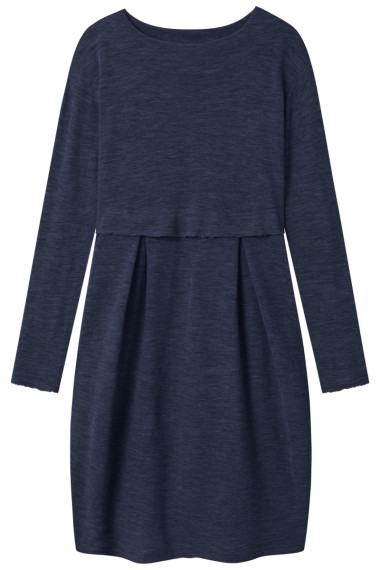 Empire kjole i merino uld 7035 i basis farver