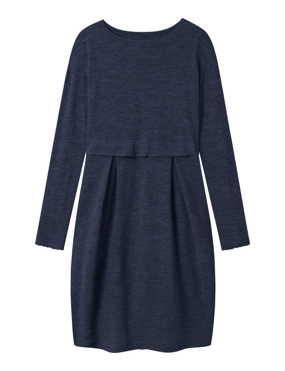 Empire kjole i merino uld 7035 i basis farver